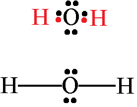 Estructura de Lewis del H2O (Agua)